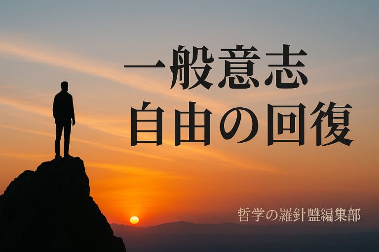 「一般意志」と「自由の回復」|社会の中で「私らしく」生きる道