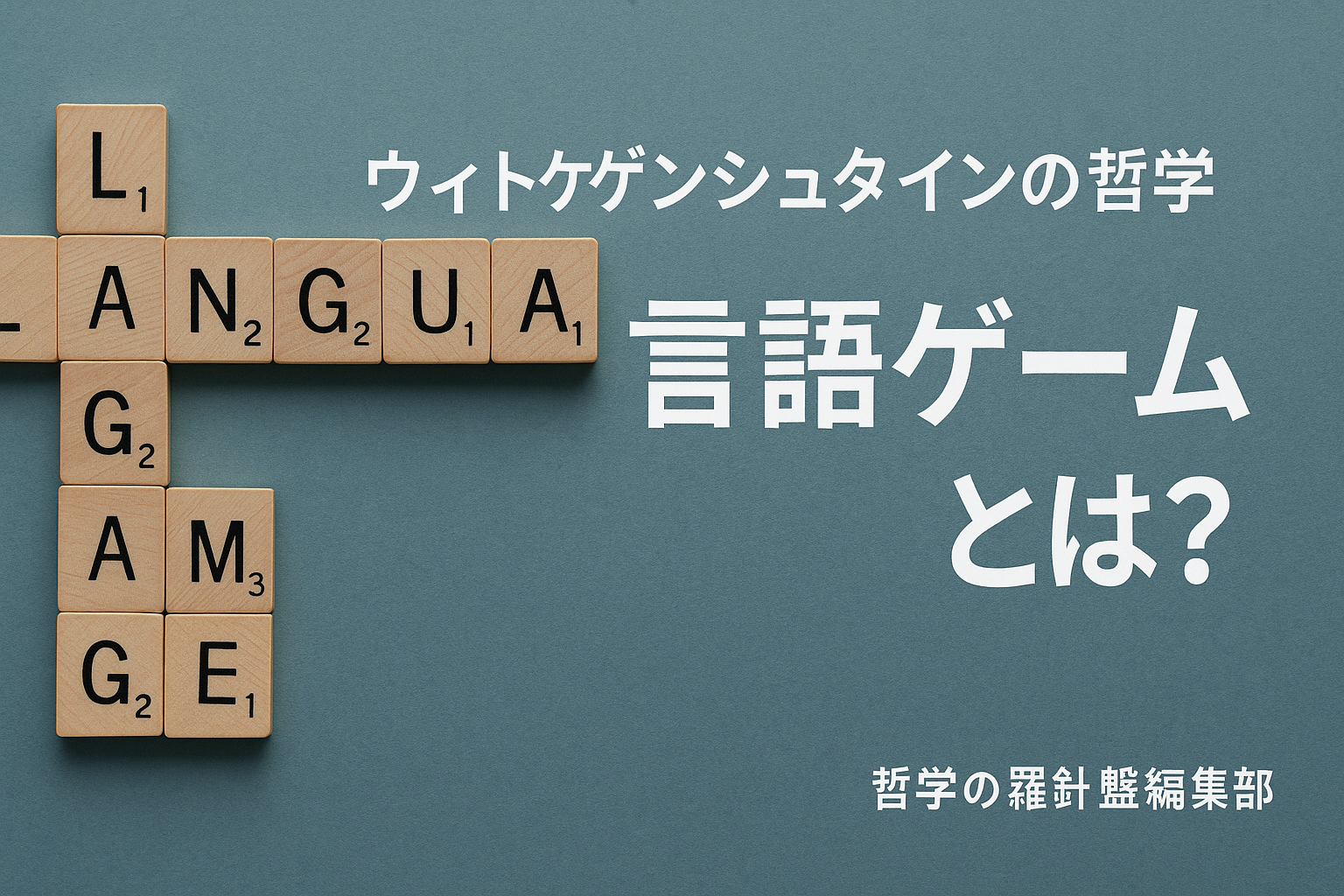 ウィトゲンシュタインの哲学「言語ゲームとは？」